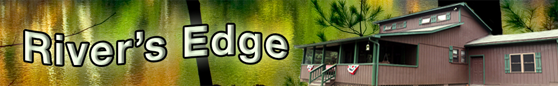 River's Edge Banner with House